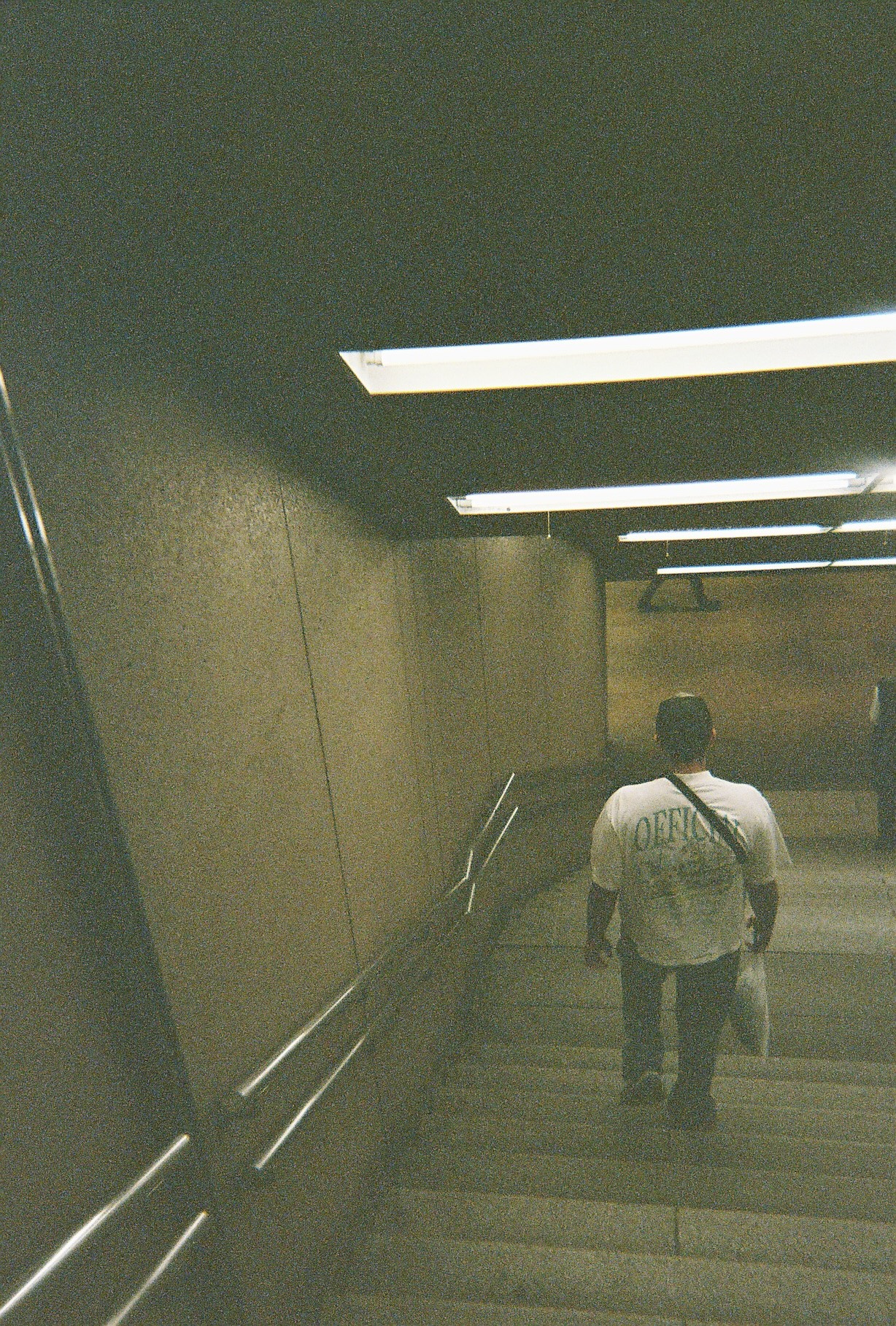 Walking down the station
